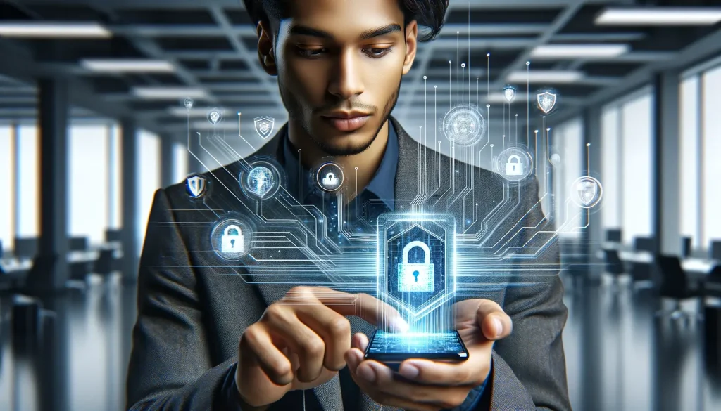 An image that symbolize transparency and user data control, showing that data is safe in the user's hands because of decentralized applications.