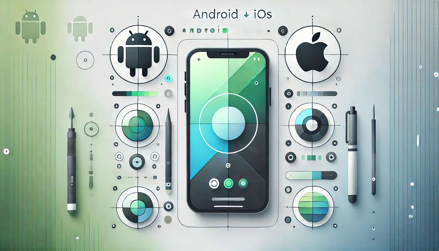 MapMetrics app updates header image featuring a minimalist design with the MapMetrics logo, Android robot, and Apple logo on a gradient background.