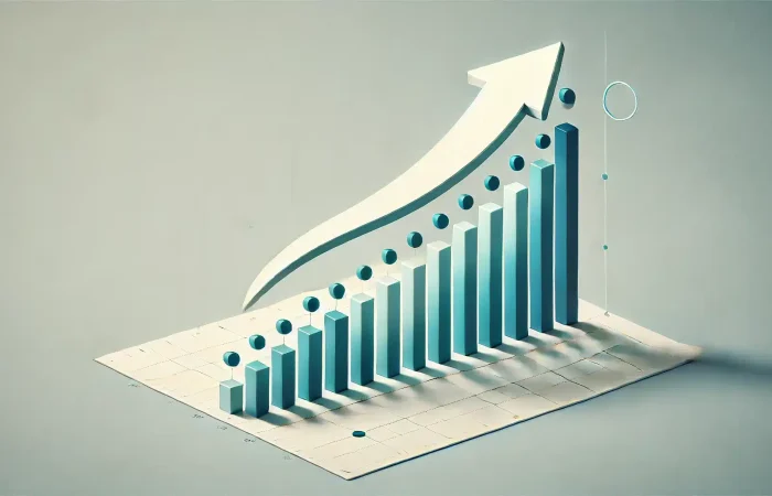 clean, infographic-style illustration representing a MapMetrics progress, designed in a wide aspect ratio.