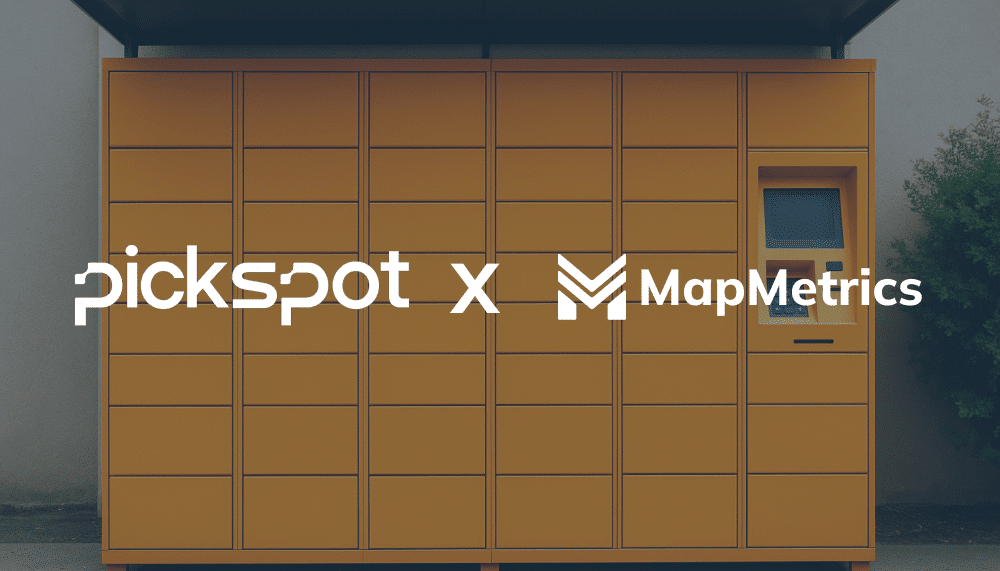 An image collaboration between Pickspot and MapMetrics,